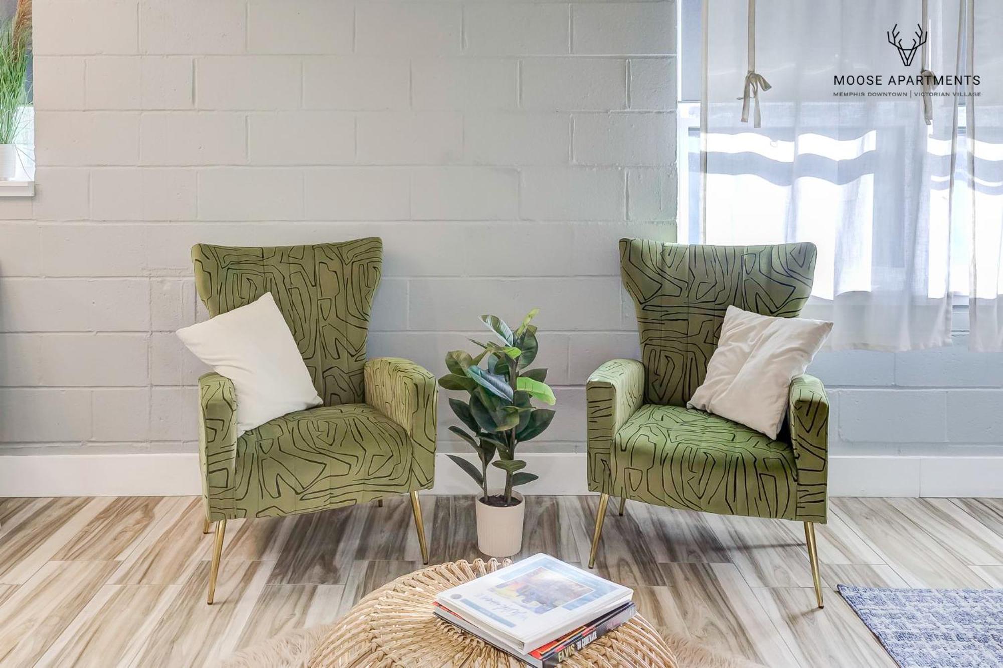 The Moose #6 - Modern Luxe Studio With Free Parking & King Bed Memphis Exteriör bild