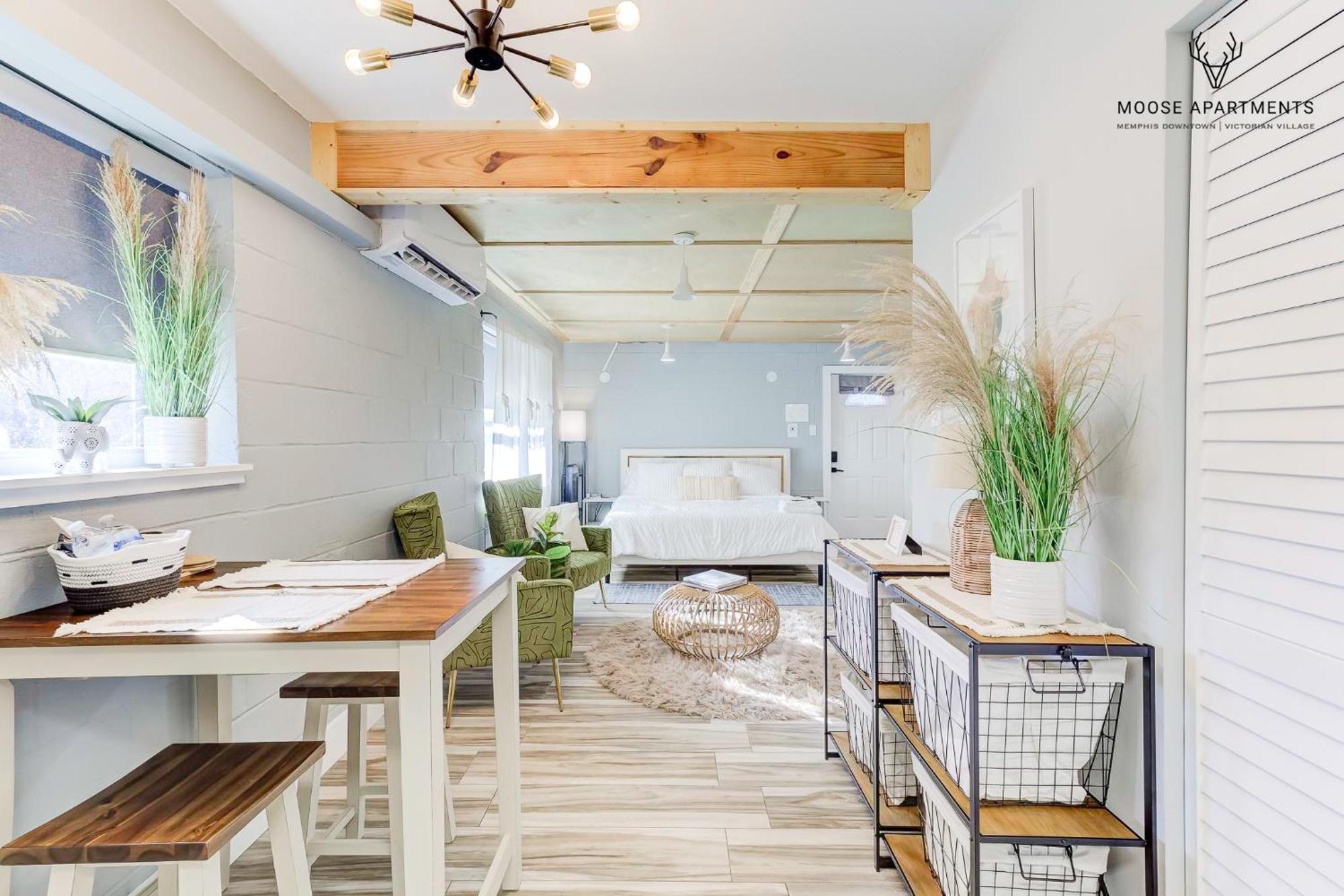 The Moose #6 - Modern Luxe Studio With Free Parking & King Bed Memphis Exteriör bild